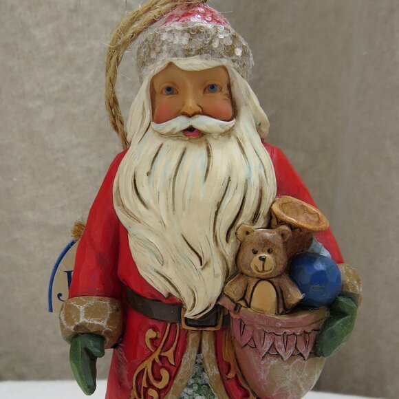 Jim Shore Santa Claus Figurine - Red and Green - Picture 4 of 7